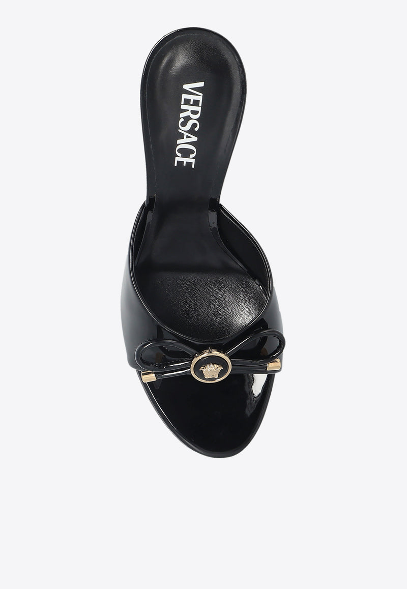 Versace Opera 85 Bow Patent Mules 1018239 D2VE-1B00V