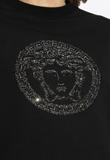 Versace Embroidered-Medusa Crewneck Sweatshirt 1018753 1A13596-1B000