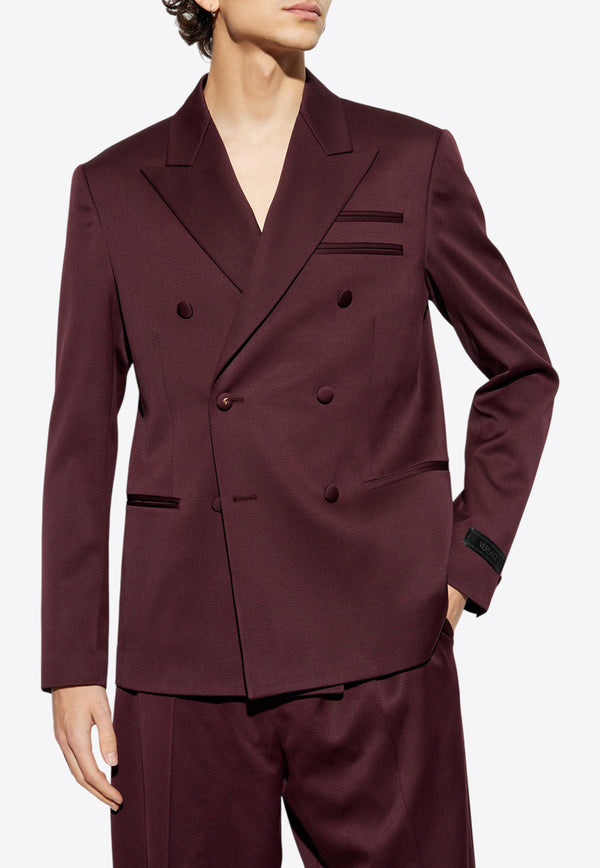 Versace Double-Breasted Wool Blazer 1018840 1A12649-1LH50