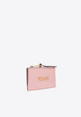 Versace Logo-Lettering Tag Zip Cardholder 1018746 1A13171-1PG4V