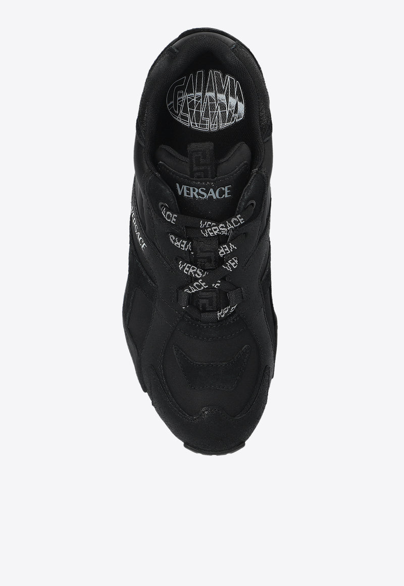 Versace Galaxia Leather Low-Top Sneakers 1019007 1A13634-1B000