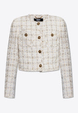 Versace Tweed Cardigan Short Jacket 1018944 1A13646-2KN80