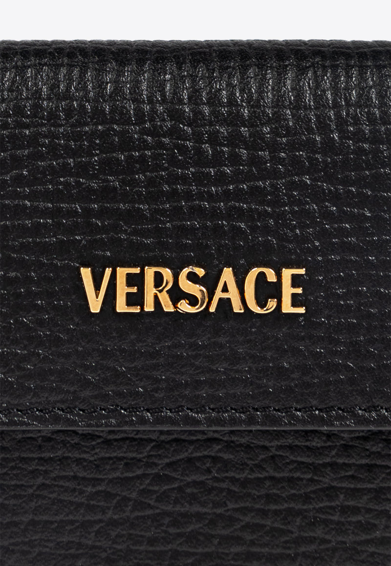 Versace Myth Leather Tri-Fold Wallet 1019270 1A13695-1B00V