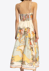 Zimmermann Tallow Midi Dress 1774DRS253 0-NAUMP