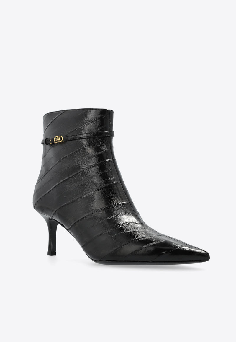 Tory Burch Double T 65 Leather Ankle Boots 165411 0-006