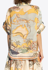 Zimmermann Talo Printed Shirt 1785TRS253 0-NAUMP