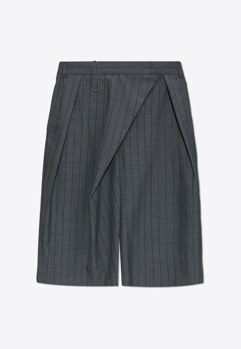 Moschino Pinstriped Wool Shorts 251E A0314 0516-1508