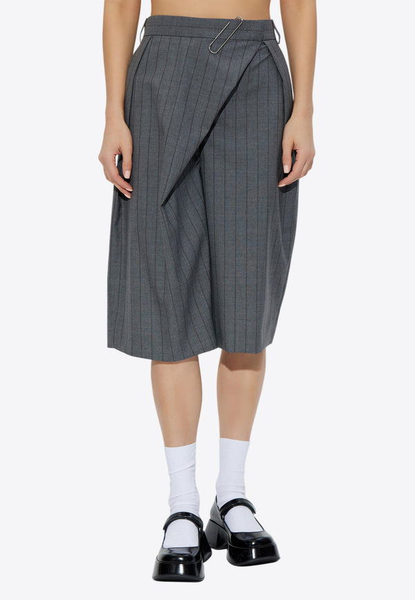 Moschino Pinstriped Wool Shorts 251E A0314 0516-1508