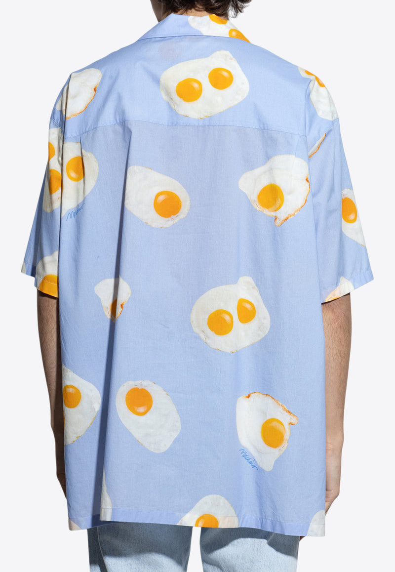 Moschino Eggs-Print Short-Sleeved Shirt 251ZZ A0226 0259-1303