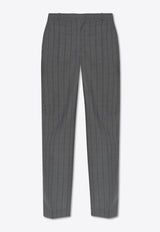 Moschino Striped Wool Straight Pants 251E J0315 0516-1508