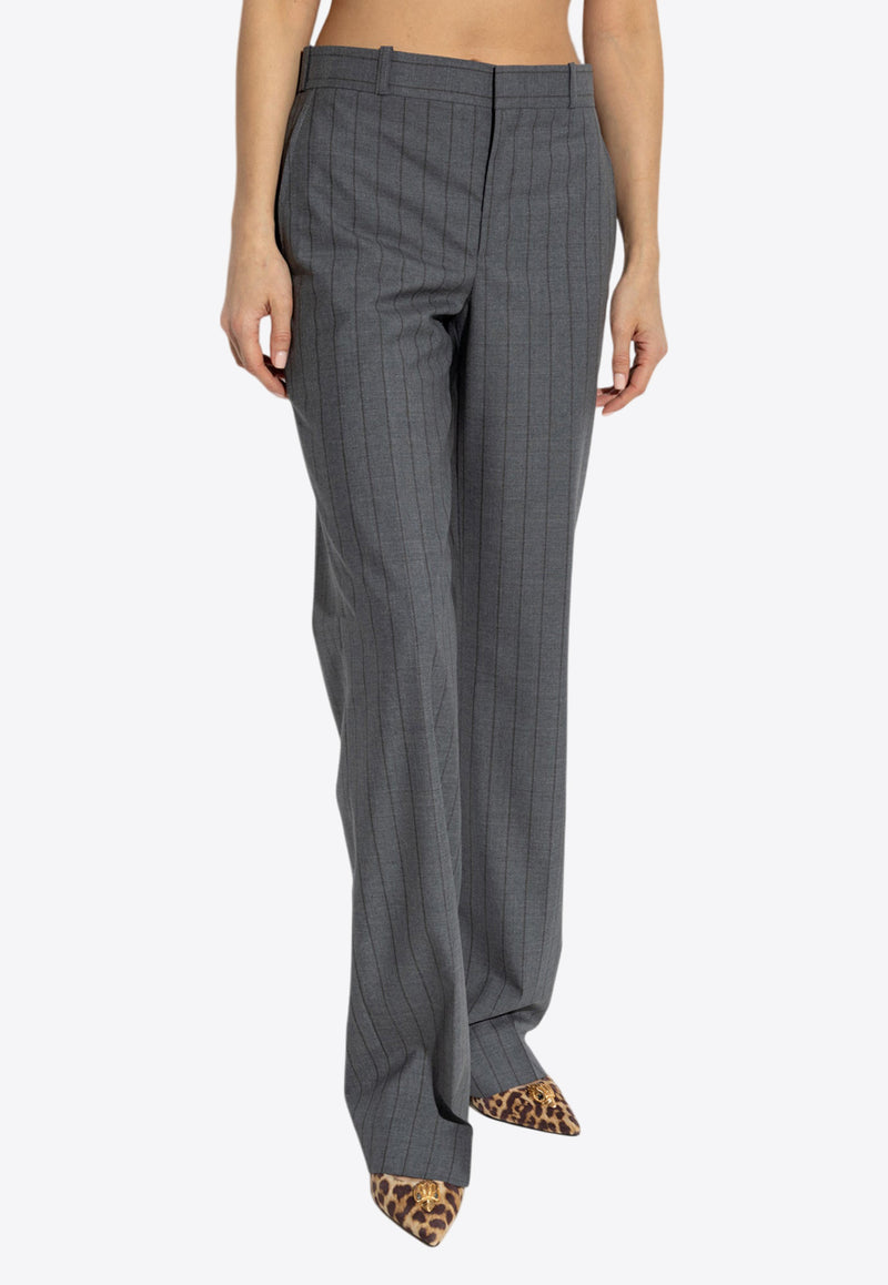 Moschino Striped Wool Straight Pants 251E J0315 0516-1508