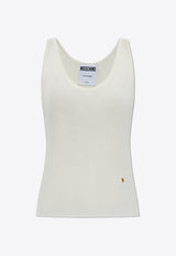 Moschino Knit Tank Top with Golden M 251E A0882 0501-0002