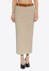 Moschino Wool Midi Tailored Skirt 251E V0104 0517-0020