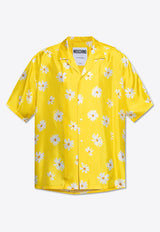 Moschino All-Over Daisy-Print Satin Shirt 251ZZ A0226 0261-1024