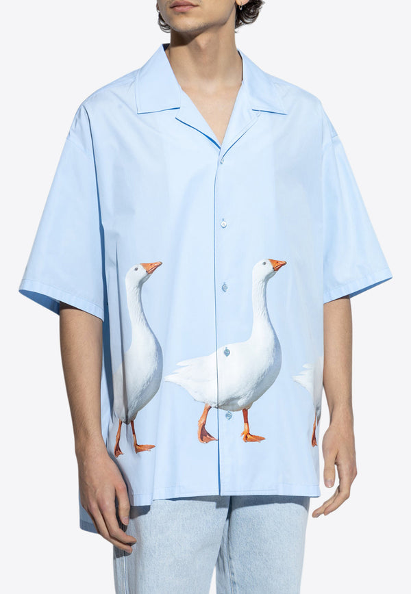 Moschino Goose-Print Loose Shirt 251ZZ A0235 0235-1293