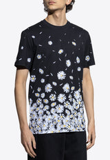 Moschino Daisy-Print Crewneck T-shirt 251ZZ A0719 0241-4555