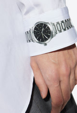 Moschino Wrist Watch-Print Long-Sleeved Shirt 251ZZ J0207 0235-1001