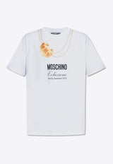 Moschino Breakfast-Logo Crewneck T-shirt 251ZZ J0707 0241-1001