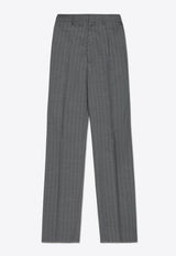 Moschino Pinstripe Wool Tailored Pants 251ZZ J0307 0216-1508