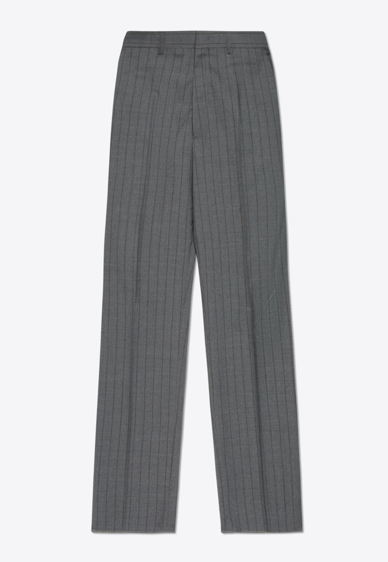 Moschino Pinstripe Wool Tailored Pants 251ZZ J0307 0216-1508