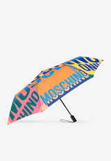 Moschino Logo-Print Open and Close Umbrella 8938 OPENCLOSEM-MULTI