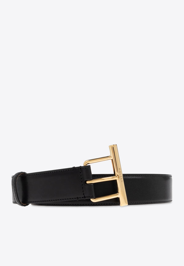 Alexander McQueen Essential Leather Belt 804499 1BR0G-1000