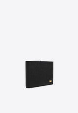 Salvatore Ferragamo Logo-Plaque Bi-Fold Wallet 661609 MICRO GANCIO 781796-NERO