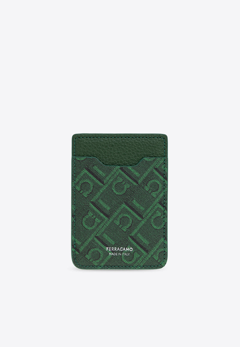 Salvatore Ferragamo Logo Monogram Bi-Fold Wallet 661530 MONOGRAM 780320-FOREST GREEN