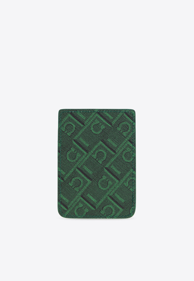 Salvatore Ferragamo Logo Monogram Bi-Fold Wallet 661530 MONOGRAM 780320-FOREST GREEN