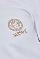 Versace Pack of Two Medusa-Print Undershirts AU10197 1A10011-A1001