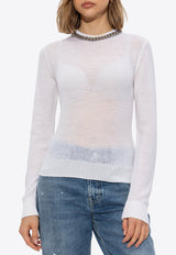 Stella McCartney Falabella Chain Fine-Knit Sweater 6K0968 3S2560-9500