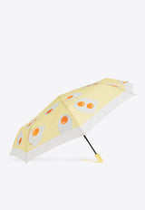 Moschino Eggs-Print Umbrella 8964 OPENCLOSEU-YELLOW