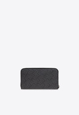 Salvatore Ferragamo Logo Monogram Zip-Around Wallet 661589 MONOGRAM 780339-NERO GRIGIO