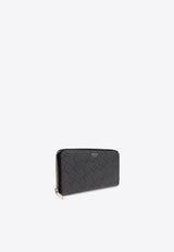 Salvatore Ferragamo Logo Monogram Zip-Around Wallet 661589 MONOGRAM 780339-NERO GRIGIO