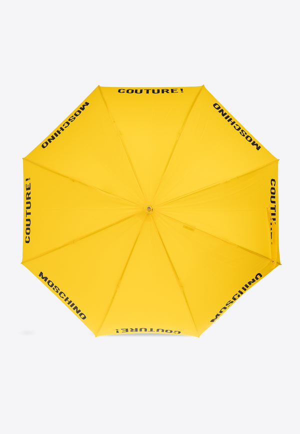 Moschino Logo-Print Umbrella 8982 63AUTOU-YELLOW