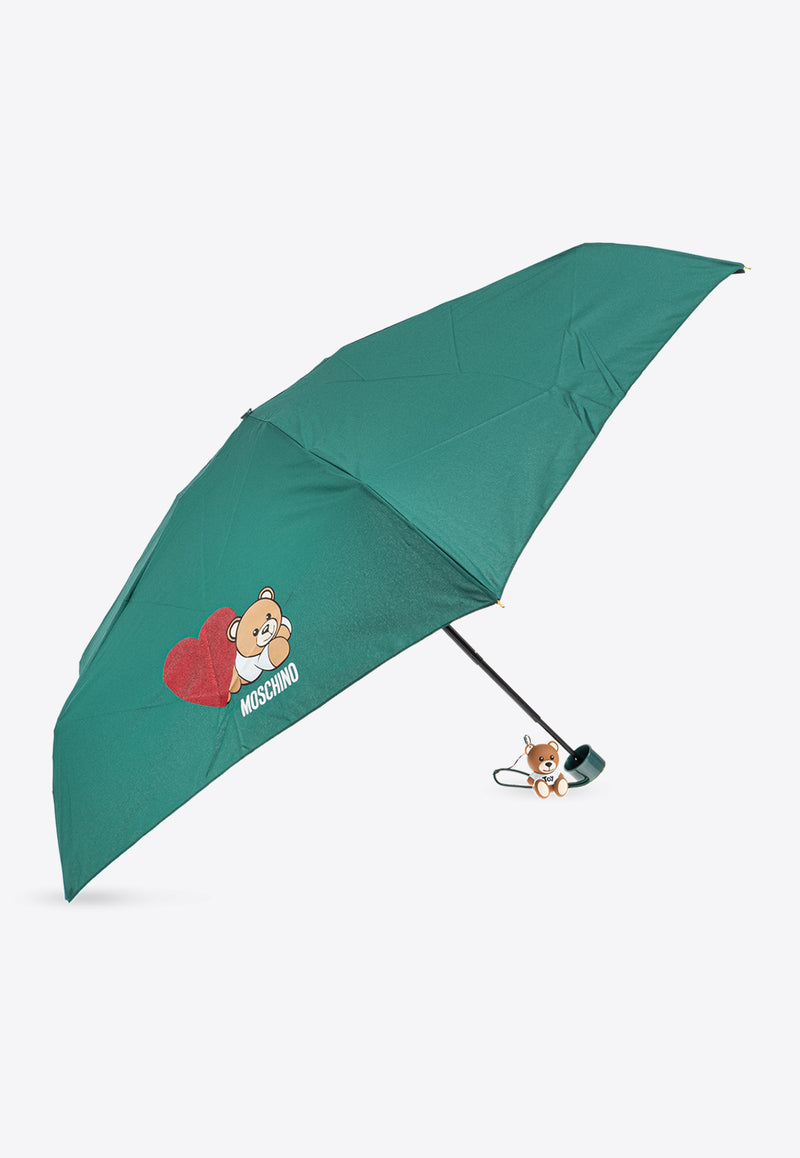 Moschino Teddy Bear-Motif Umbrella 8188 SUPERMINIM-GREEN