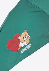 Moschino Teddy Bear-Motif Umbrella 8188 SUPERMINIM-GREEN