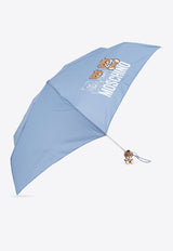 Moschino Signature Logo-Print Umbrella 8061 SUPERMINIL-AVIO