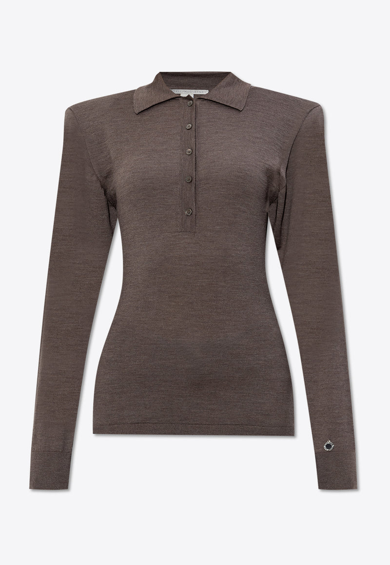 Stella McCartney Polo Sweater with Padded Sweater 6K0938 3S2550-2811