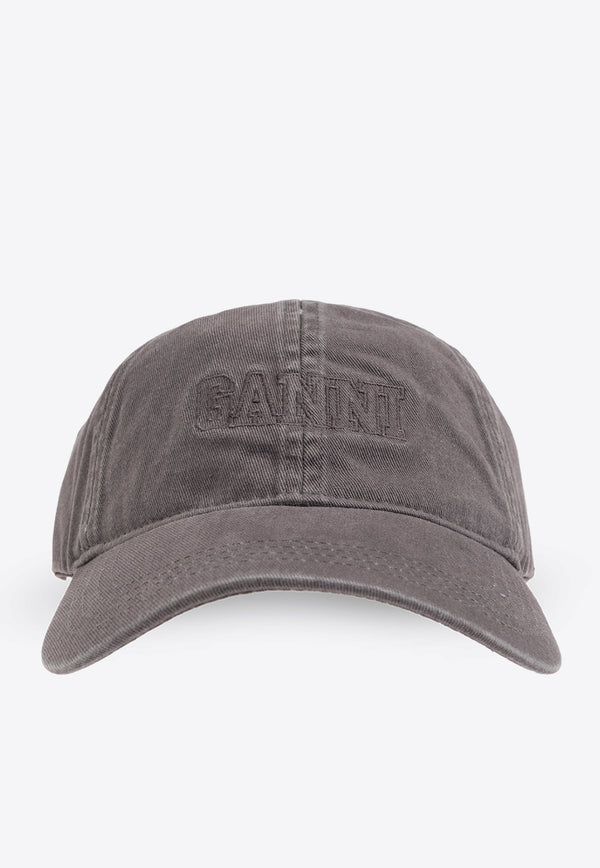 Ganni Logo Embroidered Baseball Cap A6302 5890-523