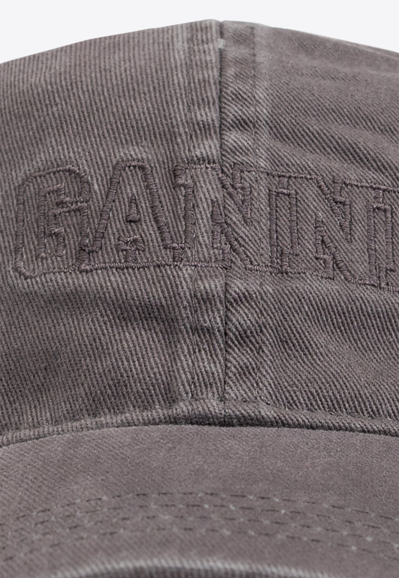 Ganni Logo Embroidered Baseball Cap A6302 5890-523