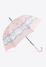 Moschino Button-Print Umbrella 8632 63AUTON-PINK