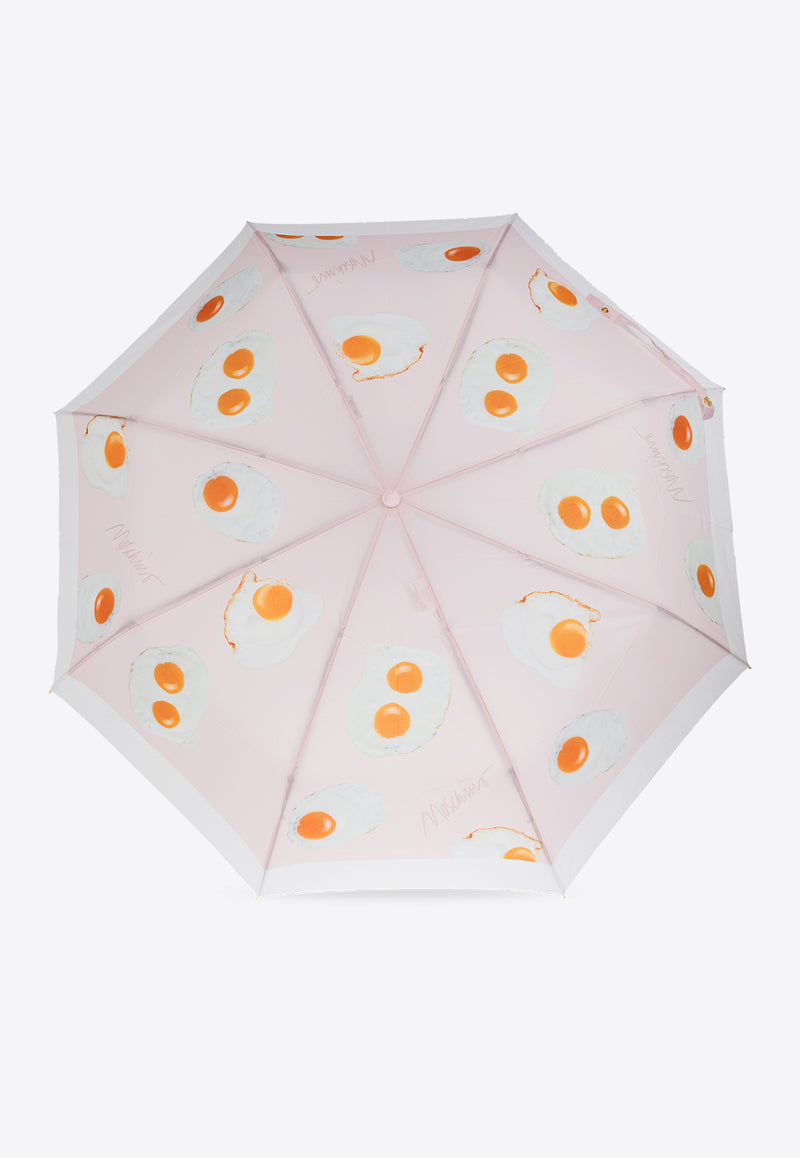 Moschino Eggs-Print Umbrella 8964 OPENCLOSEN-PINK