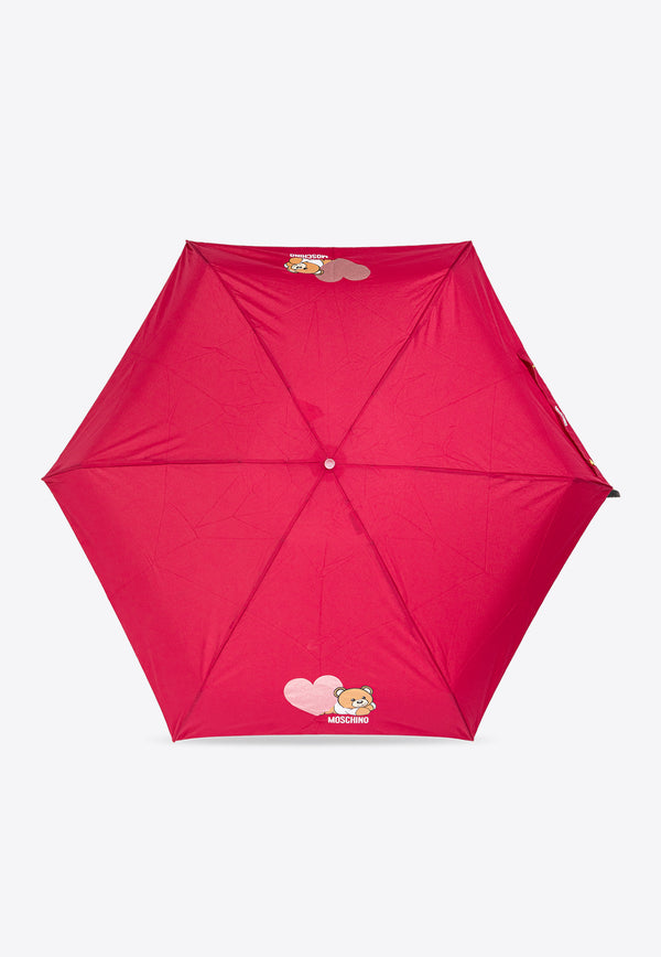 Moschino Teddy Bear-Print umbrella 8188 SUPERMINIC-CHERRY