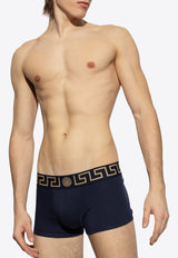 Versace Greca Border Elastic Waistband Trunks AU10026 1A10011-A70W