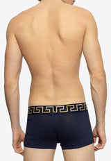 Versace Greca Border Elastic Waistband Trunks AU10026 1A10011-A70W