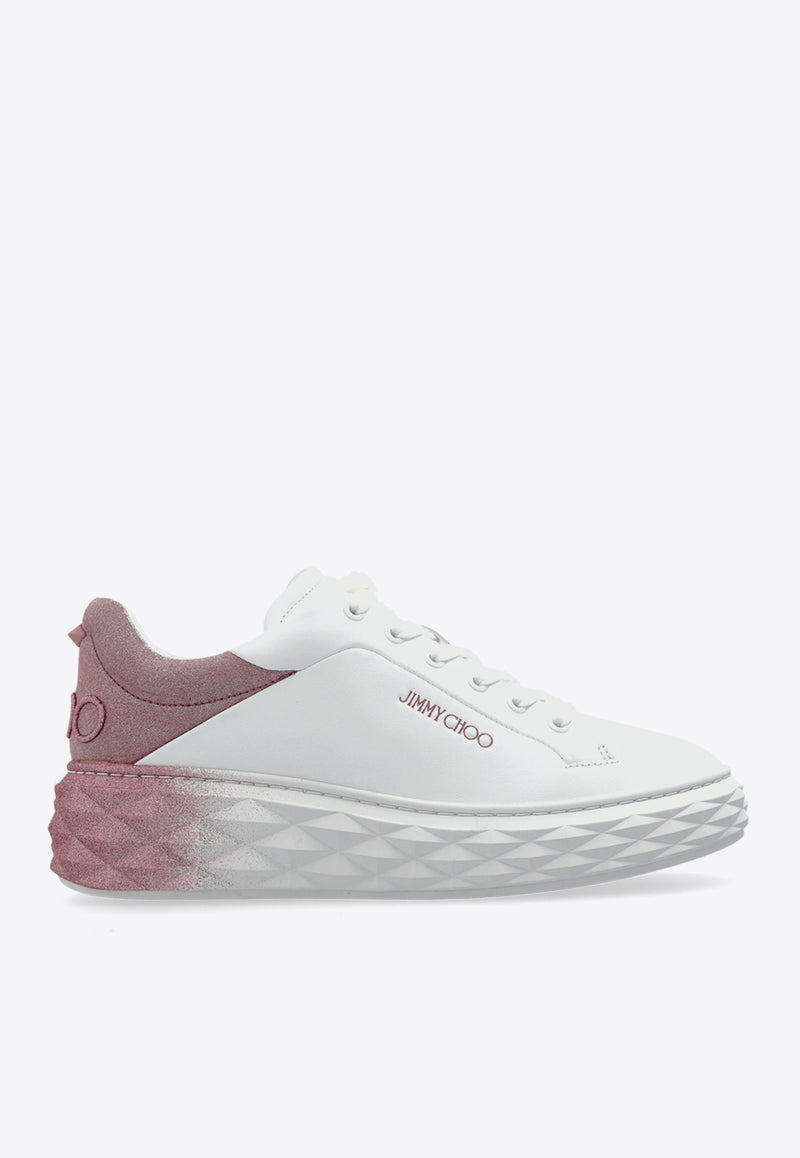 Jimmy Choo Diamond Low-Top Sneakers DIAMOND MAXI F II IVR-X WHITE ROSE