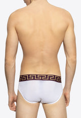 Versace Logo-Waistband Briefs AU10027 1A10011-2WV60