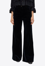 Chloé Flared Tailored Velvet Pants CH25SPA36 017-48B