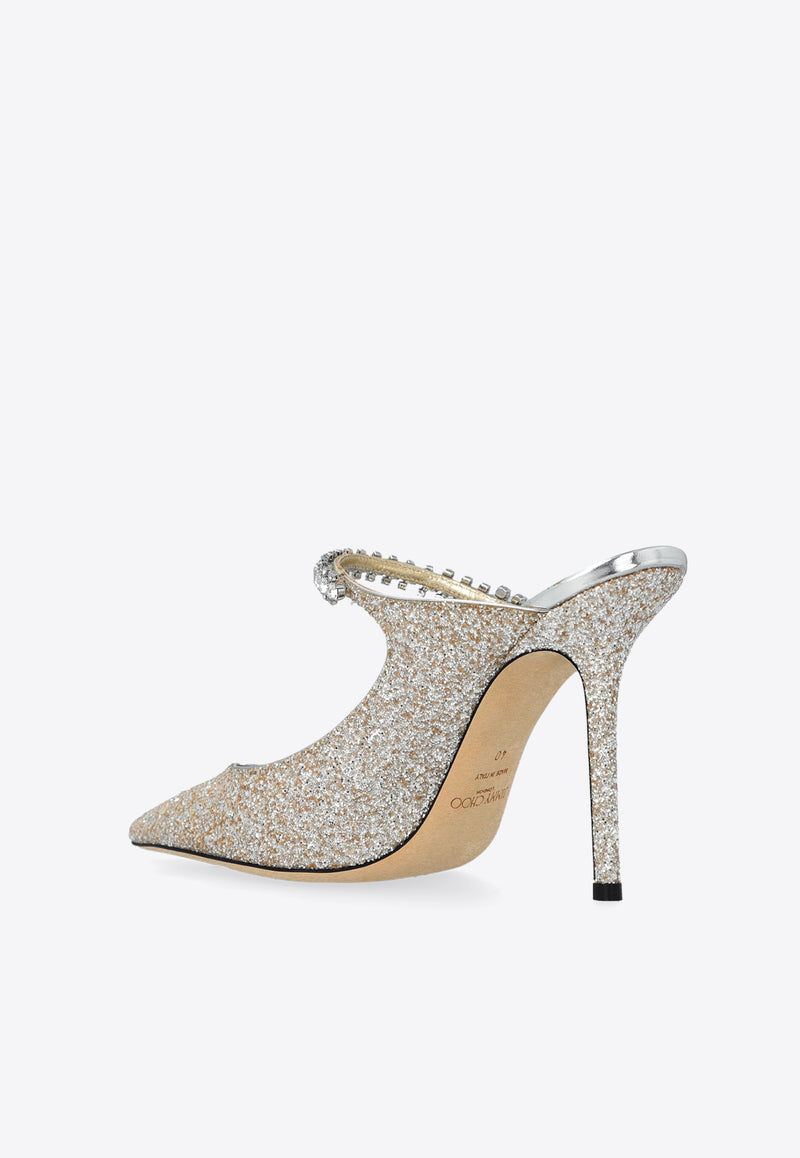 Jimmy Choo Bing 100 Crystal-Embellished Pumps BING 100 PZF-SAND